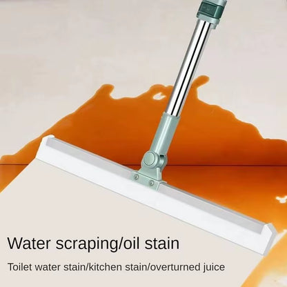 FlexSweep™ Silicone Scraper Broom – Deep Clean Made Effortless